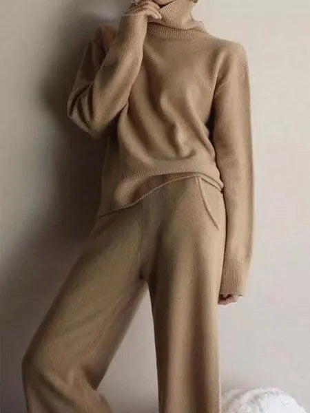 ⏰ LAST DAY SAVE 49% 💥 2025 Hot Sale Soft Cashmere Turtleneck Set
