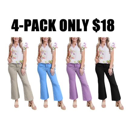✨ Women's High-Waisted Cropped Flare Pants 👖