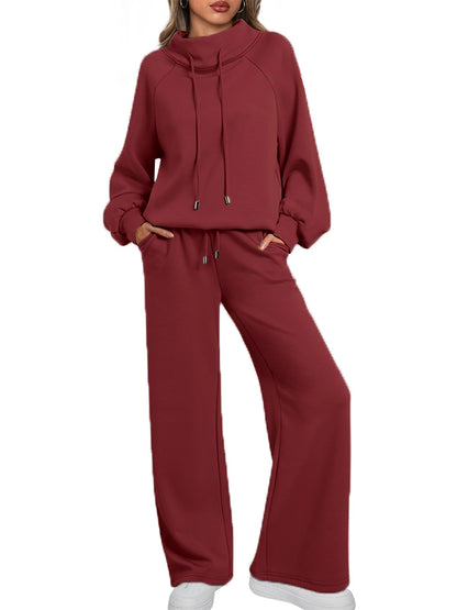 ⏰ LAST DAY SAVE 50% 💥Women's Oversized 2-Piece Round Neck Drawstring Sweatshirt