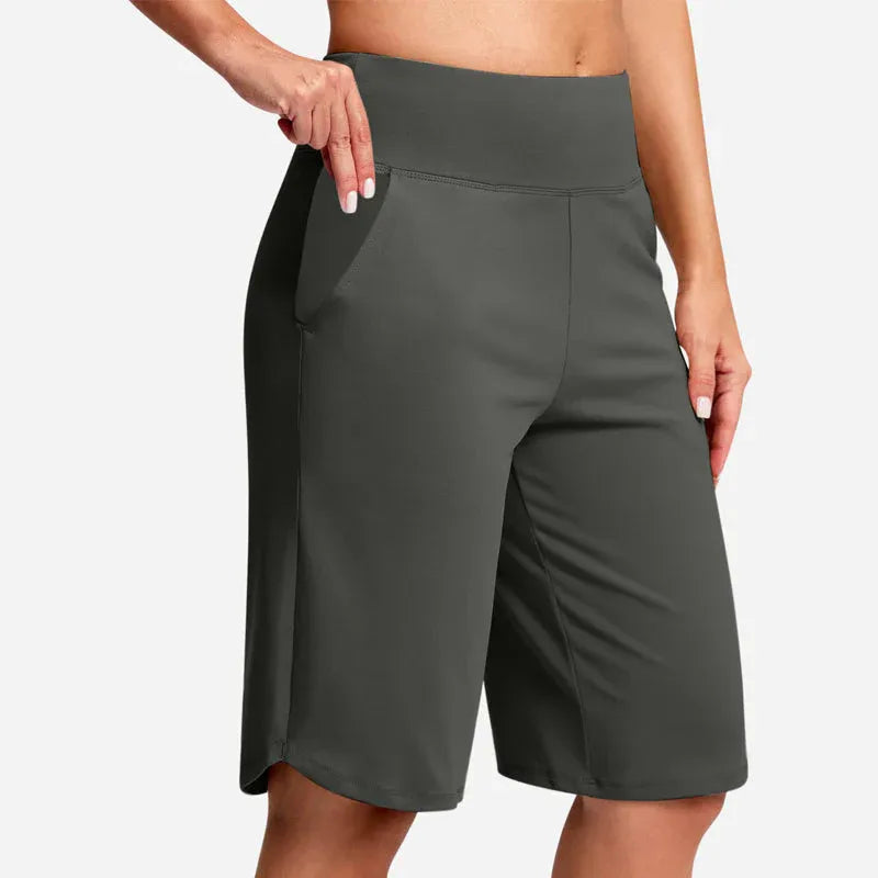 ✨✨Women's High-Waist Yoga Shorts with Pockets