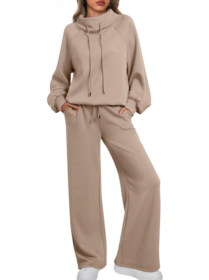 ⏰ LAST DAY SAVE 50% 💥Women's Oversized 2-Piece Round Neck Drawstring Sweatshirt