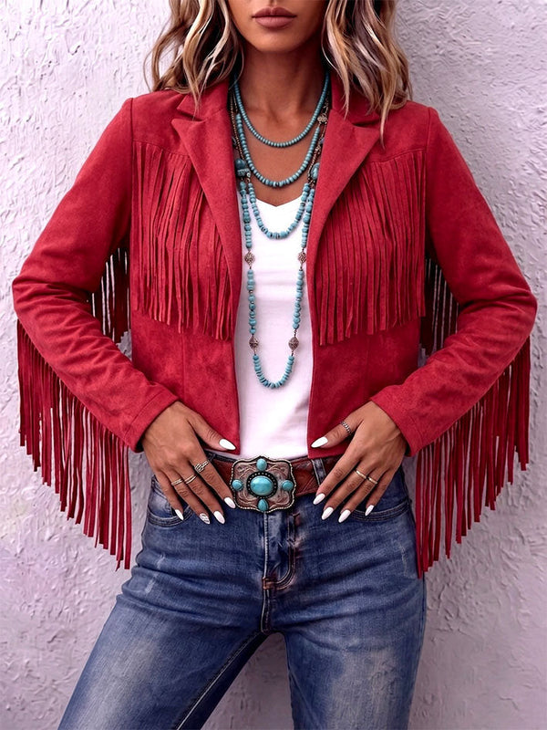 Boho-chic Fringe Western Jacket