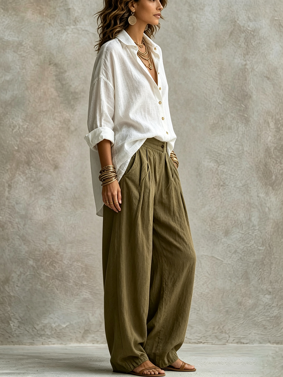 🤲LAST DAY SAVE 49% ⏰Effortless Cotton-Linen 2-Piece Set – Chic, Relaxed & Comfortable