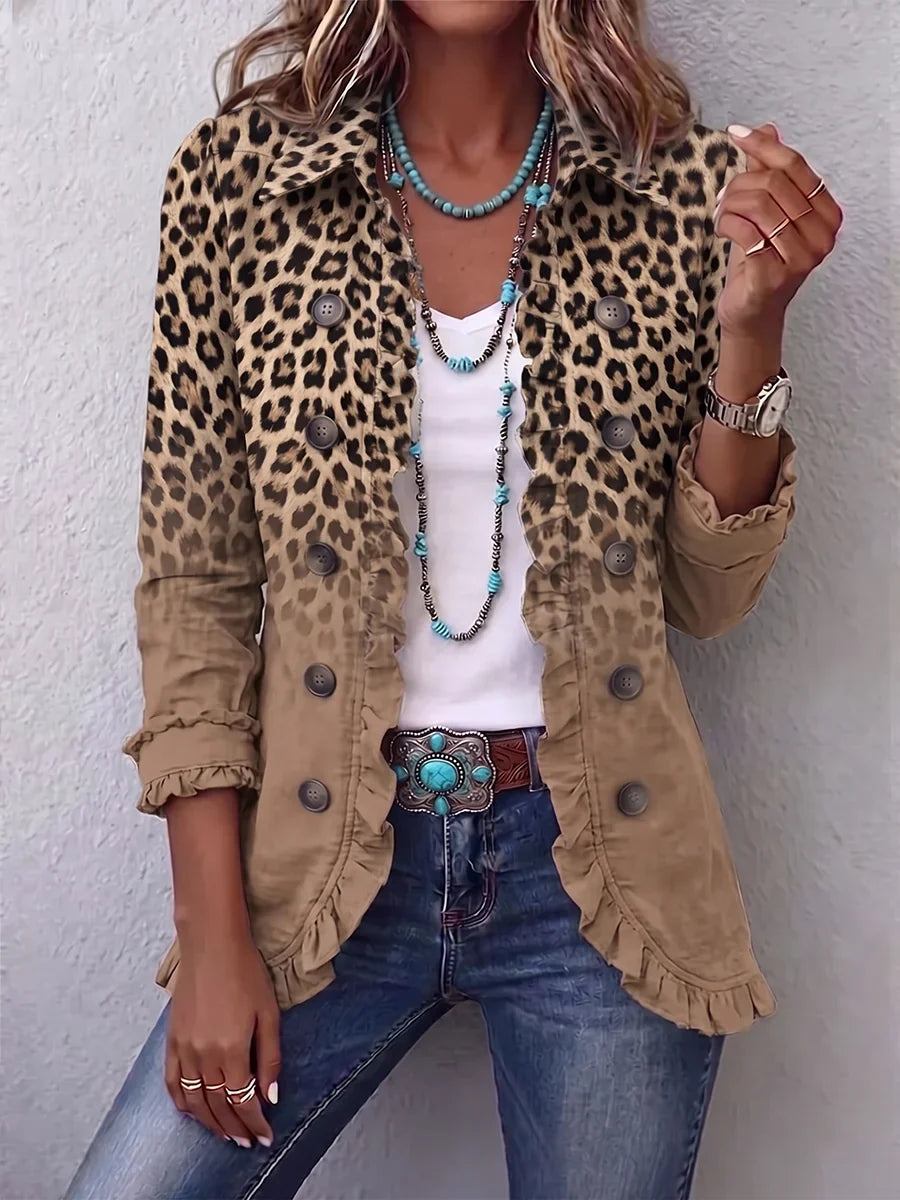 💛LAST DAY SAVE 49% ⏰Bohemian Paisley Ruffle Jacket