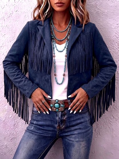 Boho-chic Fringe Western Jacket