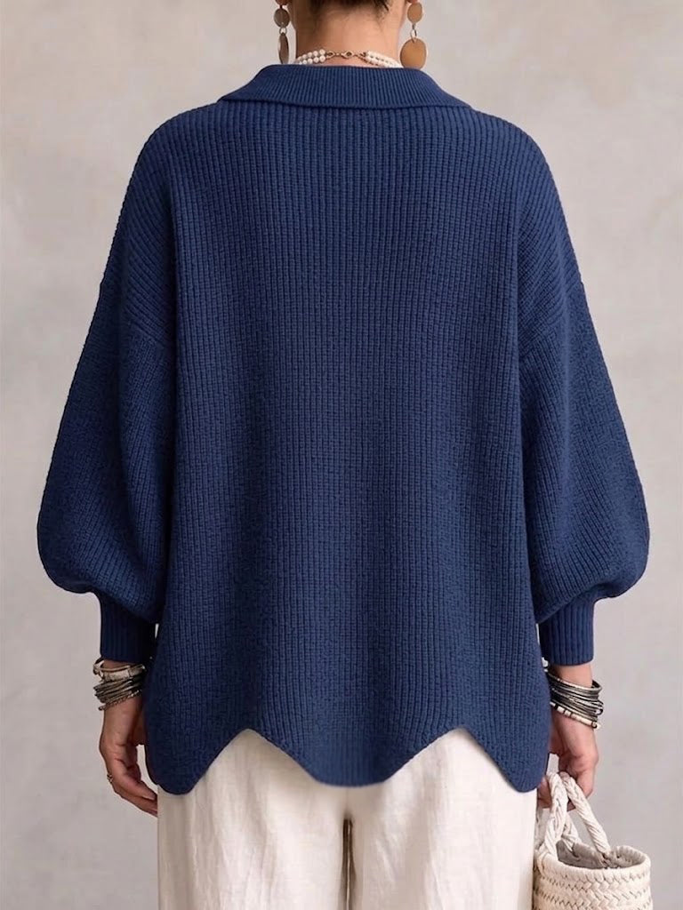 🤲LAST DAY SAVE 49% ⏰Oversized Collared Knit Cardigan With Large Metal Buttons