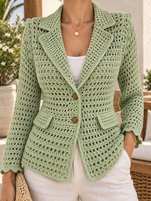🤲LAST DAY SAVE 49% ⏰Crochet Open-knit Blazer
