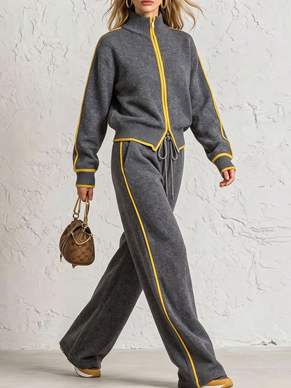 🤲LAST DAY SAVE 49% ⏰Textured Knit 2-Piece Set – Cozy, Relaxed & Effortlessly Chic— FREE Handbag