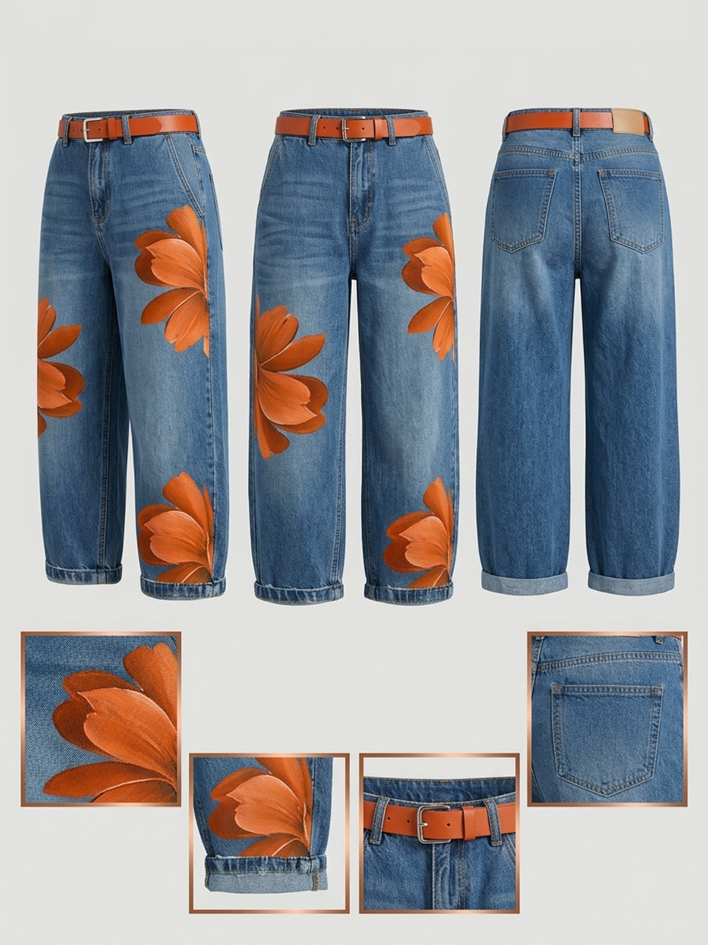 ✨✨LAST DAY SAVE 49% ⏰Casual Artistic-print Jeans