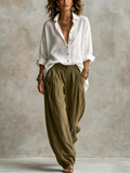 🤲LAST DAY SAVE 49% ⏰Effortless Cotton-Linen 2-Piece Set – Chic, Relaxed & Comfortable