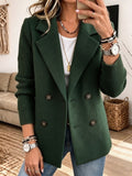 🤲LAST DAY SAVE 49% ⏰✨ Cozy Knit-Sleeve Blazer – Chic, Warm & Effortless