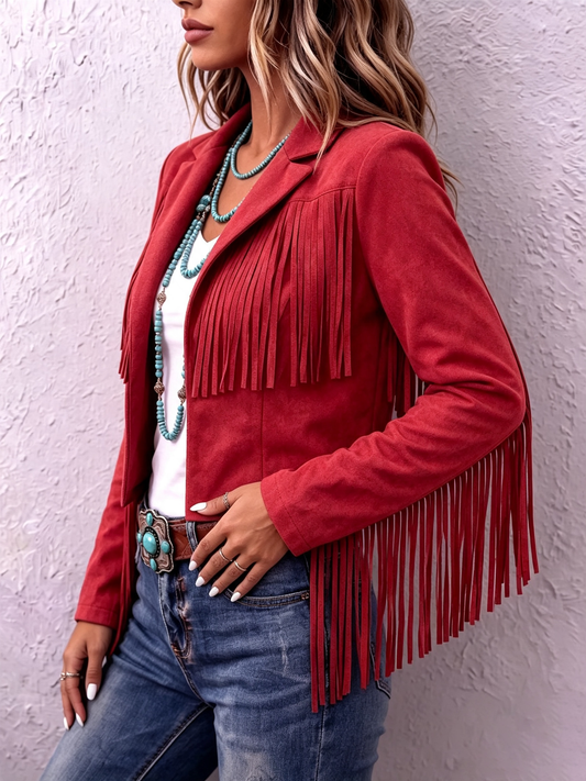 Boho-chic Fringe Western Jacket