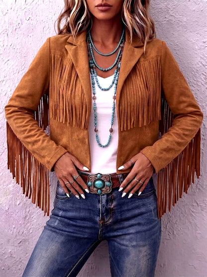 Boho-chic Fringe Western Jacket