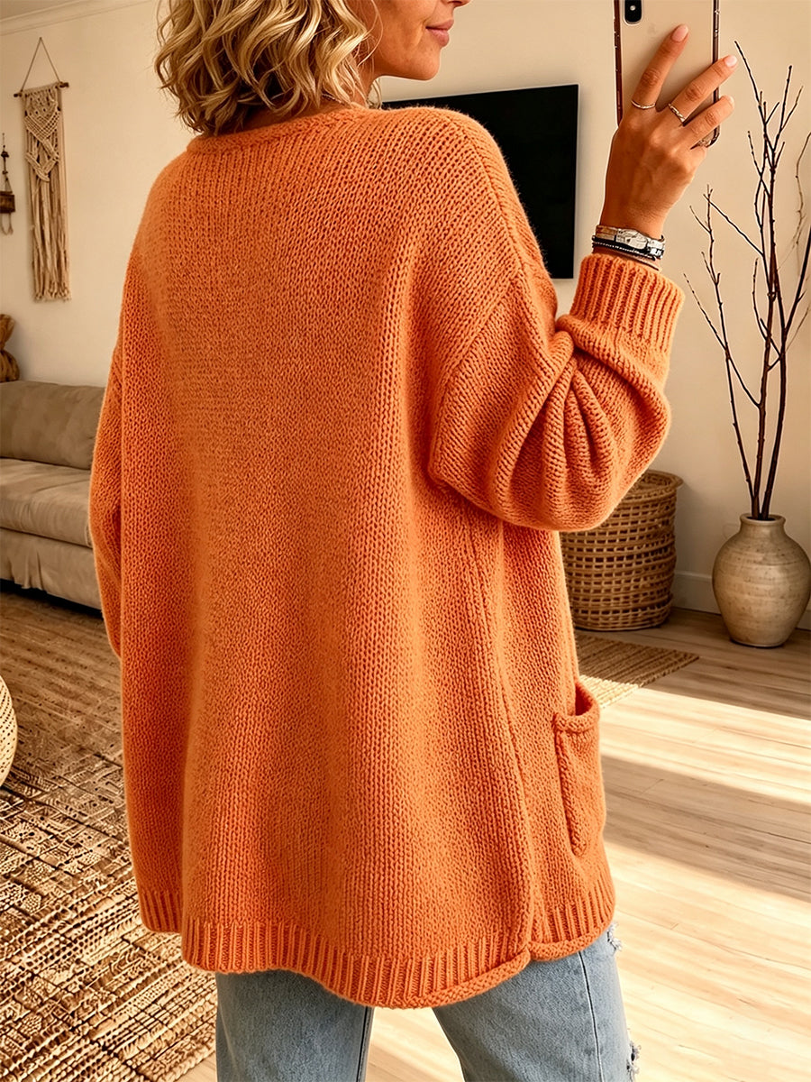 💛LAST DAY SAVE 49% ⏰Chic V-Neck Pocket Knit Sweater