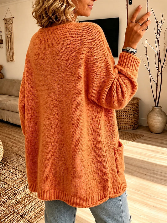 💛LAST DAY SAVE 49% ⏰Chic V-Neck Pocket Knit Sweater