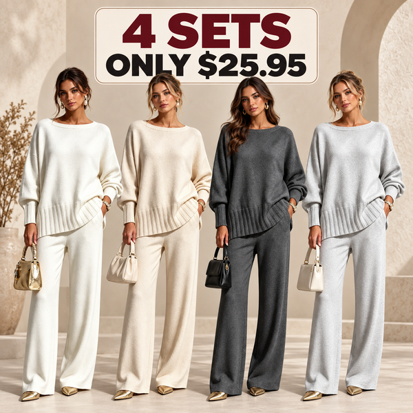 🤲🎁New Arrivals🔥Hot Sale Soft Cashmere Casual Sweater Suit
